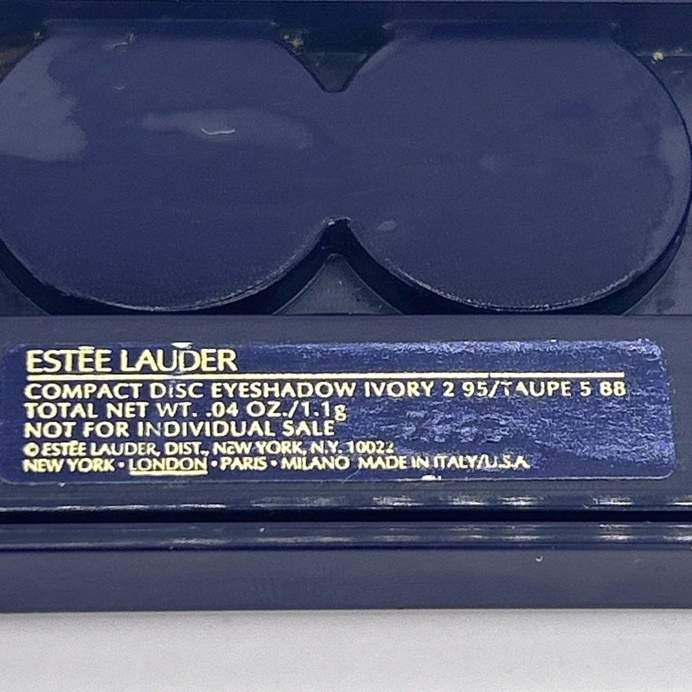 Estee Lauder Eyeshadow Duo Ivory 2 Taupe 5 Compact Disc 0.04 oz Discontinued